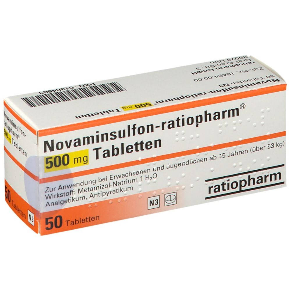 Novaminsulfon Ratiopharm Mg St Shop Apotheke