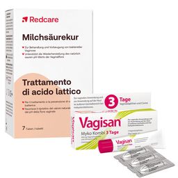 Vagisan Myko Kombi 3 Tage Vaginalzäpfchen und Creme zur Behandlung von