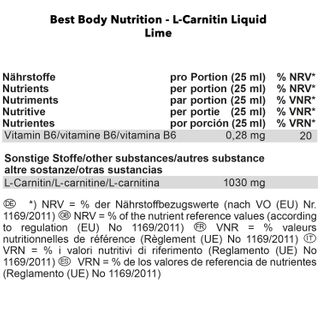 Best Body Nutrition L Carnitin Liquid Ml Shop Apotheke