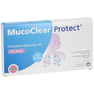 MucoClear Protect Hypertone Salzlösung 3 NaCl mit Ectoin 10x5 ml