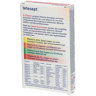 Tetesept A Z Depot Langzeit Vitamin Komplex St Shop Apotheke