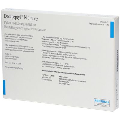 DECAPEPTYL N 3 75 Mg 1 St Mit Dem E Rezept Kaufen Shop Apotheke