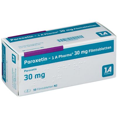 Paroxetin 1A Pharma 30Mg 50 St Mit Dem E Rezept Kaufen Shop Apotheke