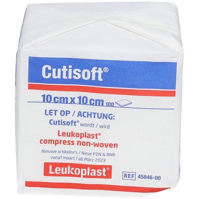 Cutisoft Vlieskompresse Unsteril 10 Cm X 10 Cm 100 St Shop Apotheke