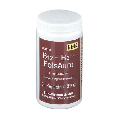 Vitamin B12 B6 Folsäure ohne Lactose 90 St Shop Apotheke