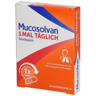 MUCOSOLVAN 1x täglich Retardkapseln Schleimlöser bei Husten Jetzt 10