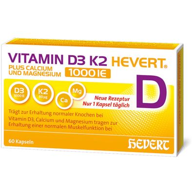 Vitamin D K Hevert Plus Calcium Und Magnesium Ie St Shop