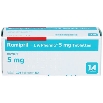 Ramipril 1A Pharma 5 Mg 100 St Mit Dem E Rezept Kaufen Shop Apotheke