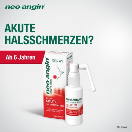 Neo Angin Benzydamin Spray Gegen Akute Halsschmerzen Zuckerfrei