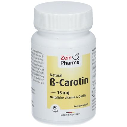 ZeinPharma Beta Carotin Kapseln Natural 15 Mg 90 St Shop Apotheke