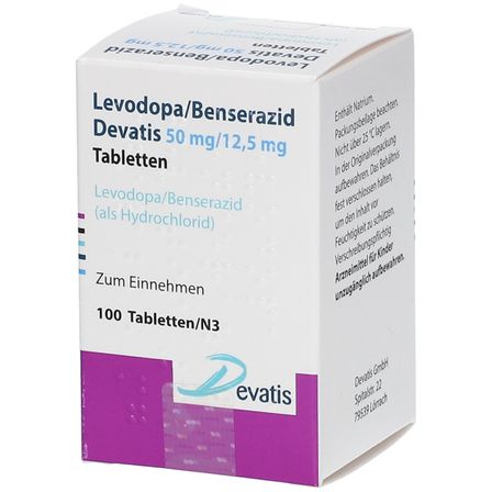 Levodopa Benserazid Devatis 50 Mg 12 5 Mg 100 St Shop Apotheke