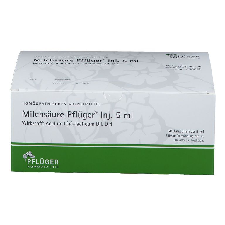 Milchsäure Pflüger Inj 5 ml 50 St Shop Apotheke