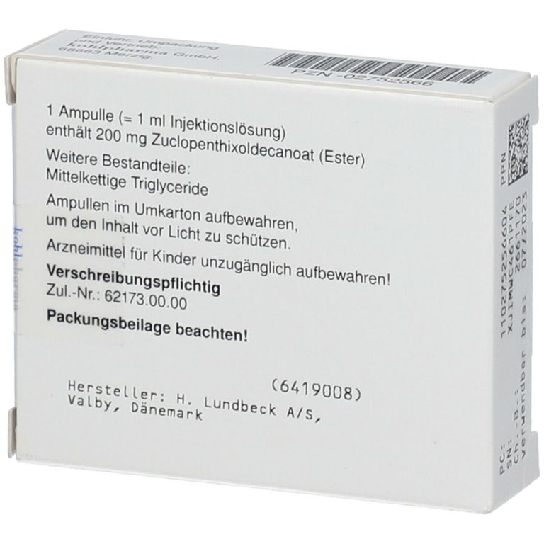 Clopixol Depot 200 Mg Ml 5x1 St Mit Dem E Rezept Kaufen Shop Apotheke