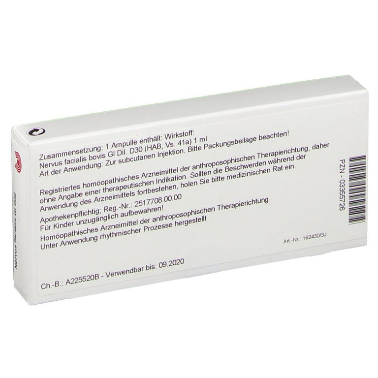 WALA Nervus Facialis Gl D 30 10x1 Ml Shop Apotheke