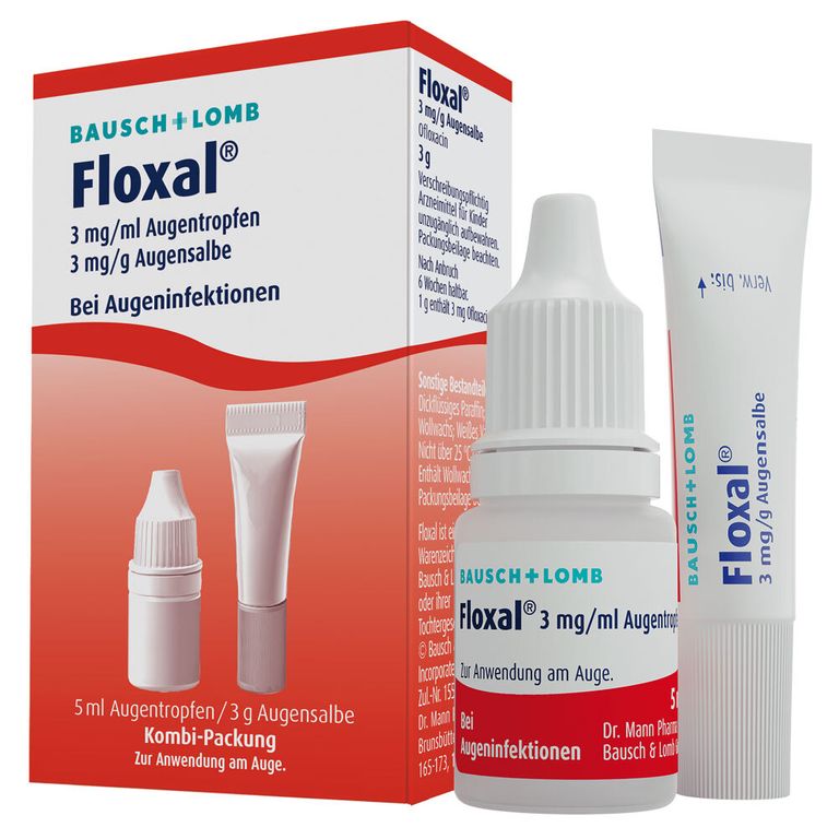 Floxal 3 Mg Ml Augentropfen 3 Mg Ml Augensalbe 1 St Mit Dem E Rezept