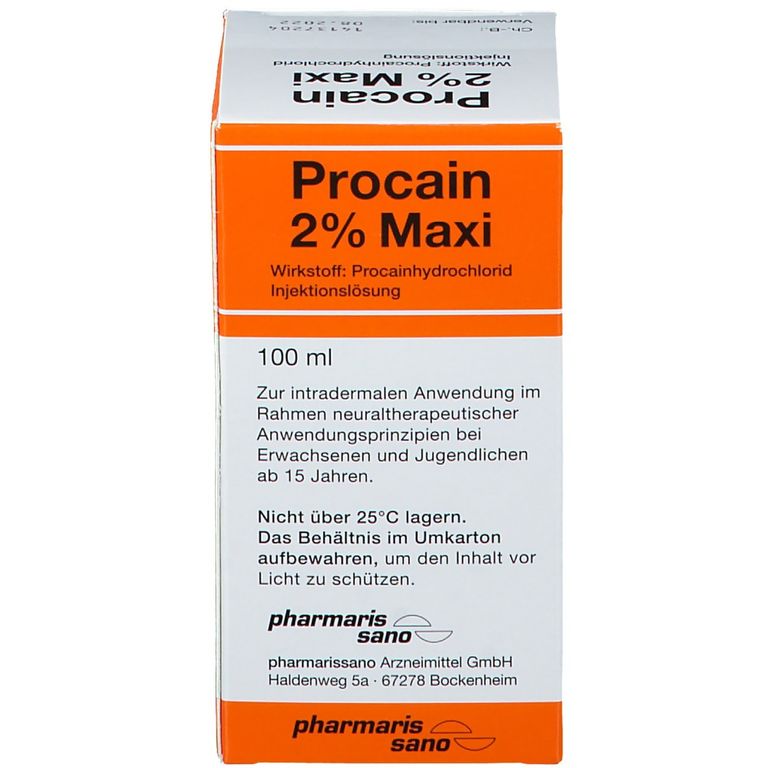 Procain Maxi Injektionsflaschen Ml Shop Apotheke