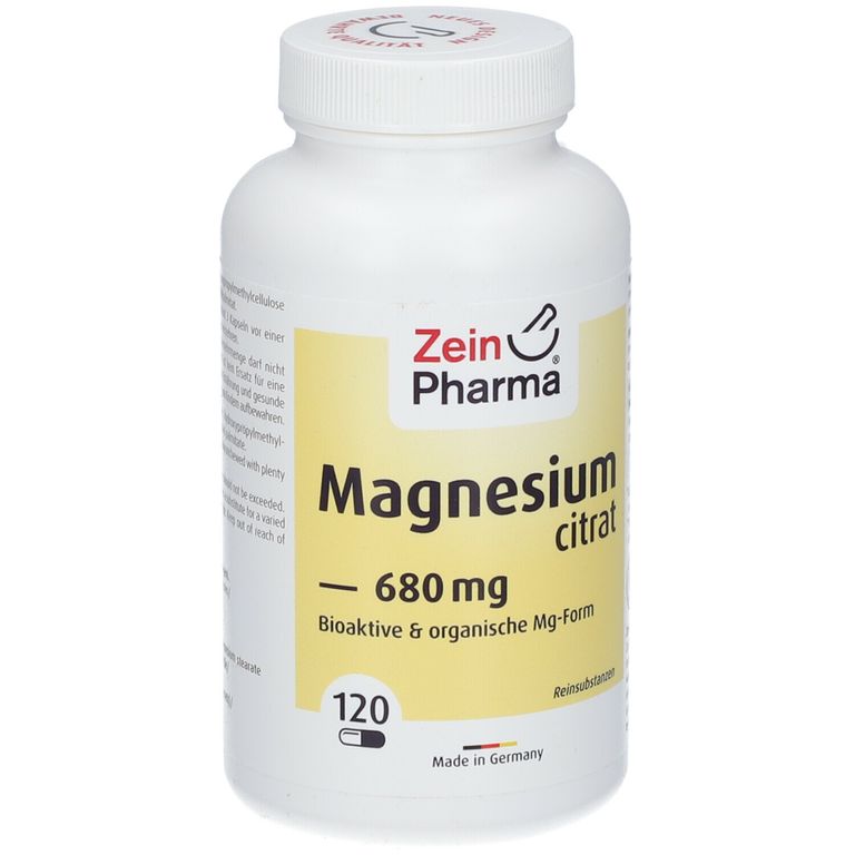 ZeinPharma Magnesium Citrat Kapseln 120 St Shop Apotheke