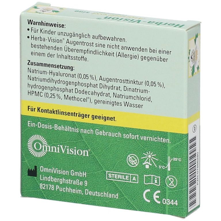 Herba Vision Augentrost Sine X Ml Shop Apotheke