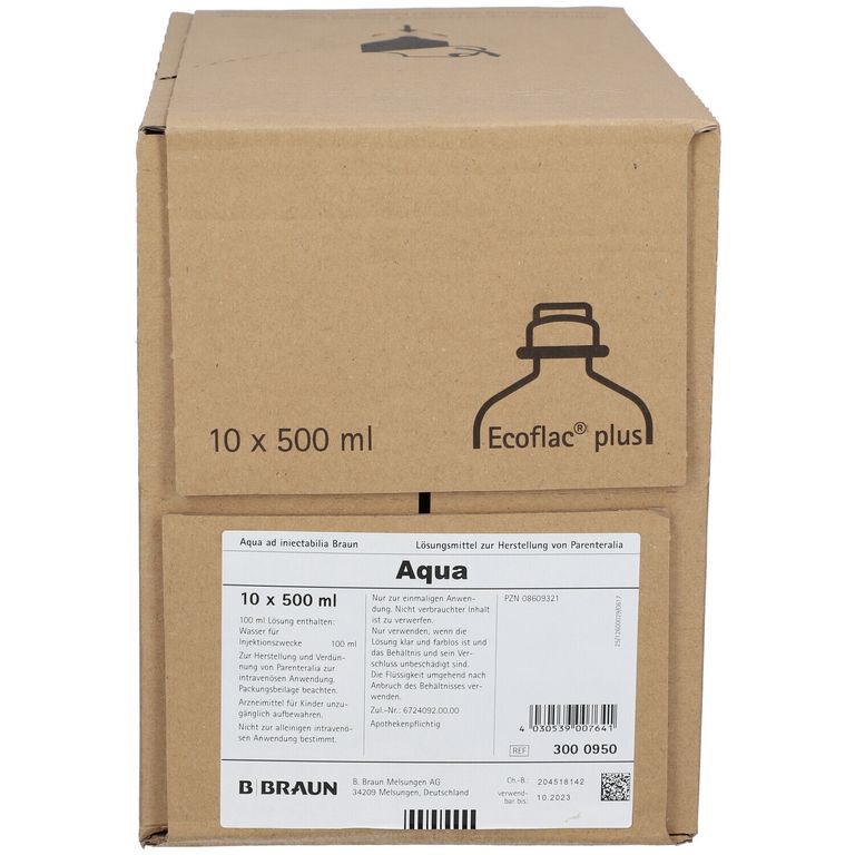 Aqua Ad Iniectabilia Braun Ecoflac Plus 10x500 Ml Shop Apotheke