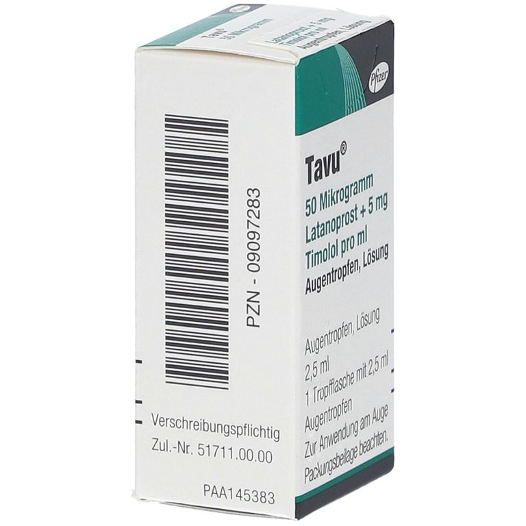 Tavu G Latanoprost Mg Timolol Pro Ml Ml Mit Dem E Rezept