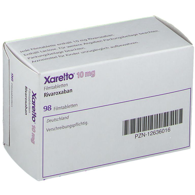 Xarelto 10 Mg 98 St Mit Dem E Rezept Kaufen Shop Apotheke