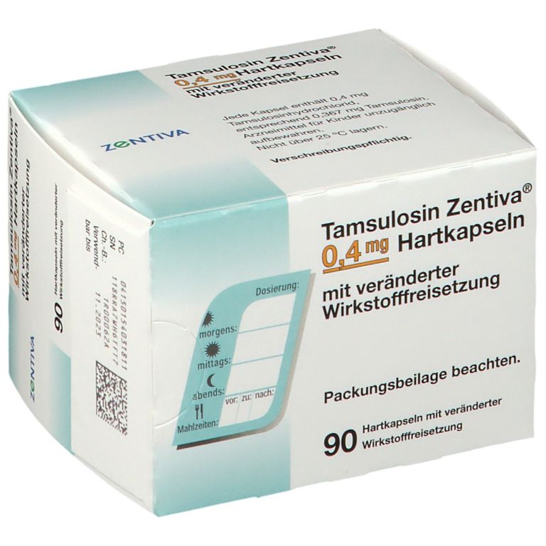 Tamsulosin Zentiva 0 4 Mg 90 St Mit Dem E Rezept Kaufen Shop Apotheke