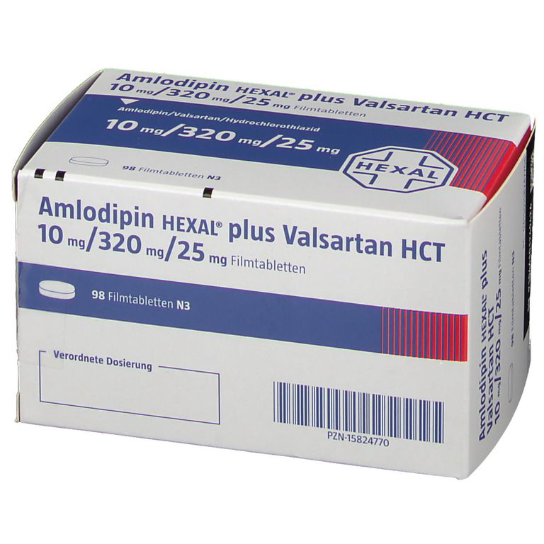 Amlodipin Hexal Plus Valsartan Hct Mg Mg Mg St Mit Dem E