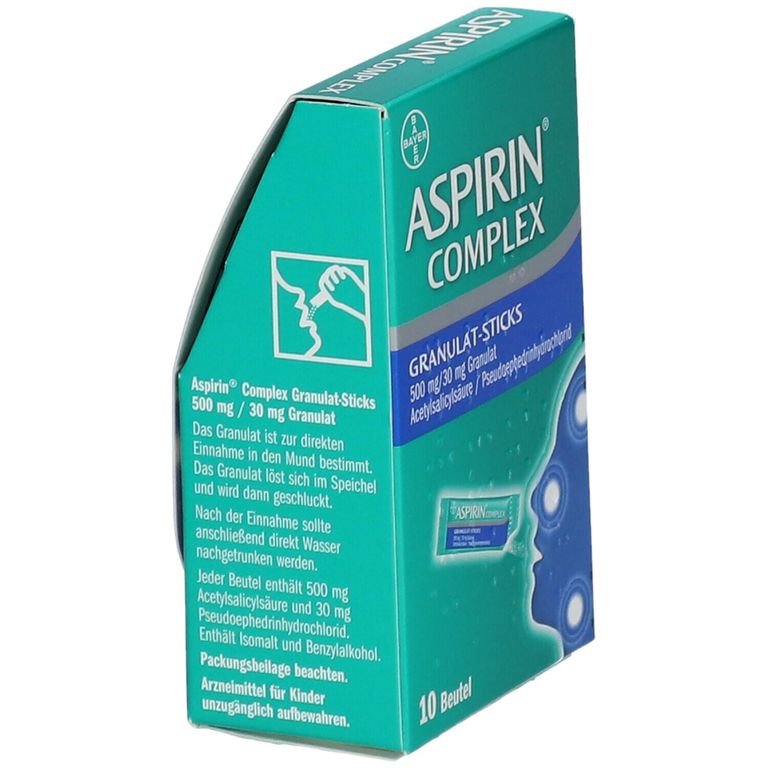 ASPIRIN COMPLEX Granulat Sticks 500mg 30 Mg 10 St Shop Apotheke