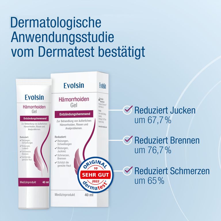 Evolsin Hämorrhoiden Gel Hämorrhoiden Salbe gegen Brennen Schmerz