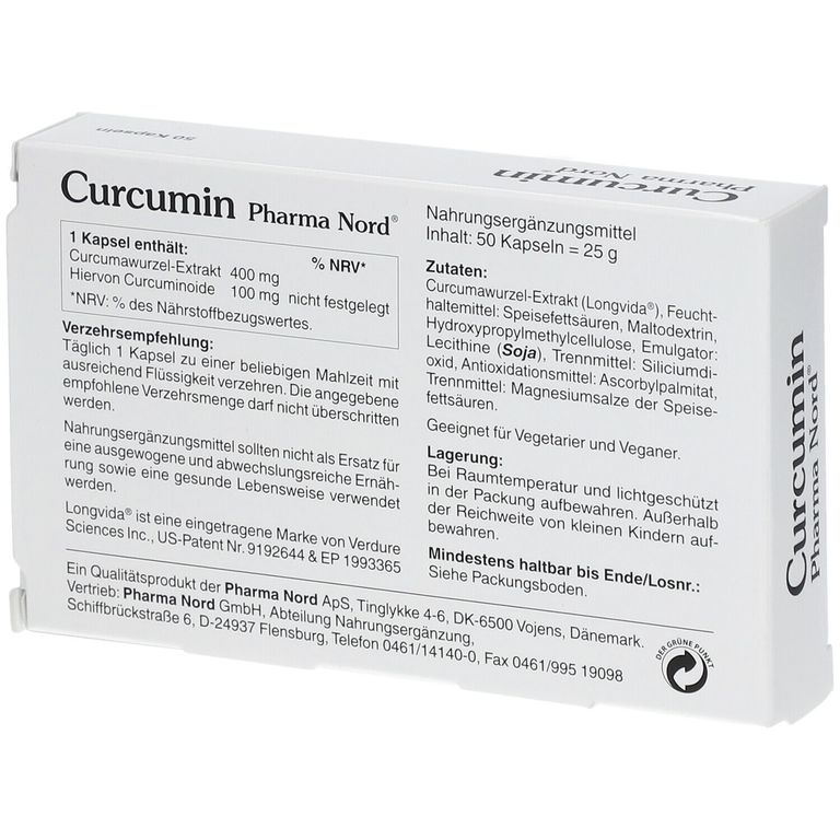 Curcumin Pharma Nord 50 St Shop Apotheke