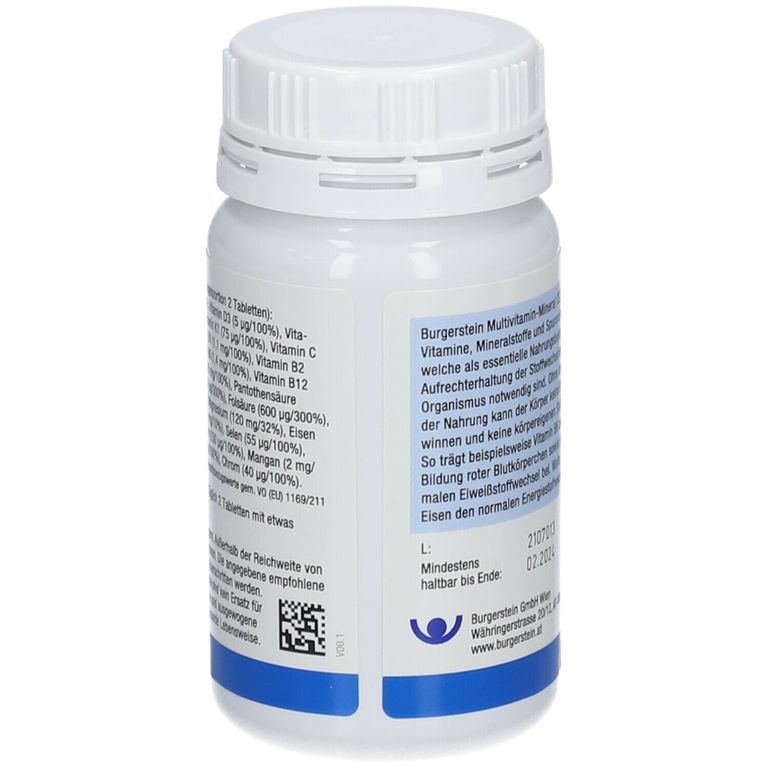 Burgerstein Multivitamin Mineral Cela St Shop Apotheke