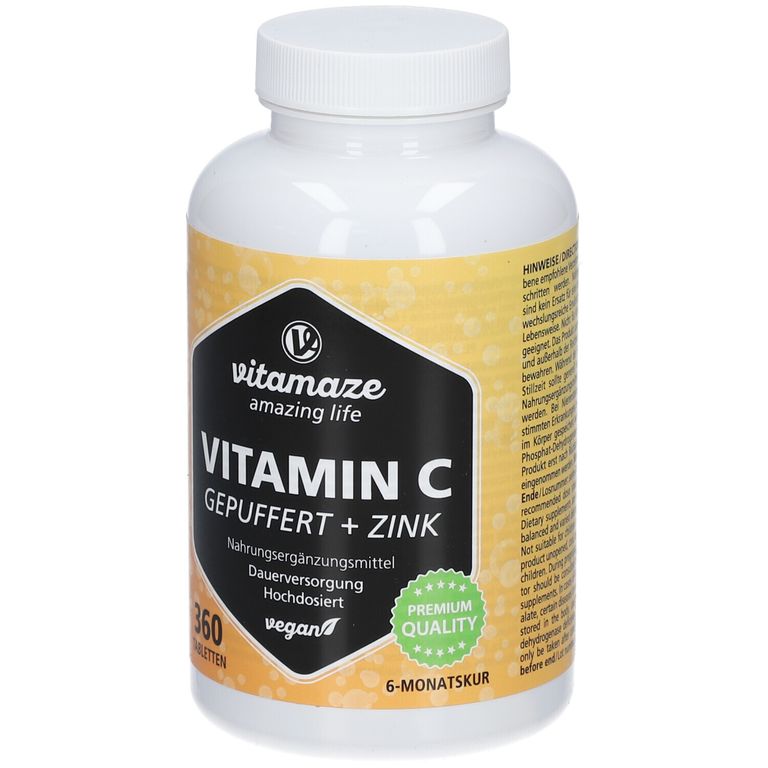 VITAMIN C Gepuffert Zink 360 St Shop Apotheke