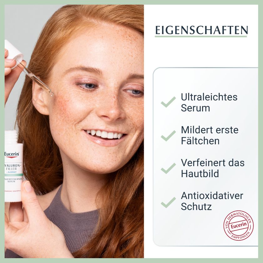 Eucerin Hyaluron Filler Porenverfeinerndes Serum Ultraleichtes