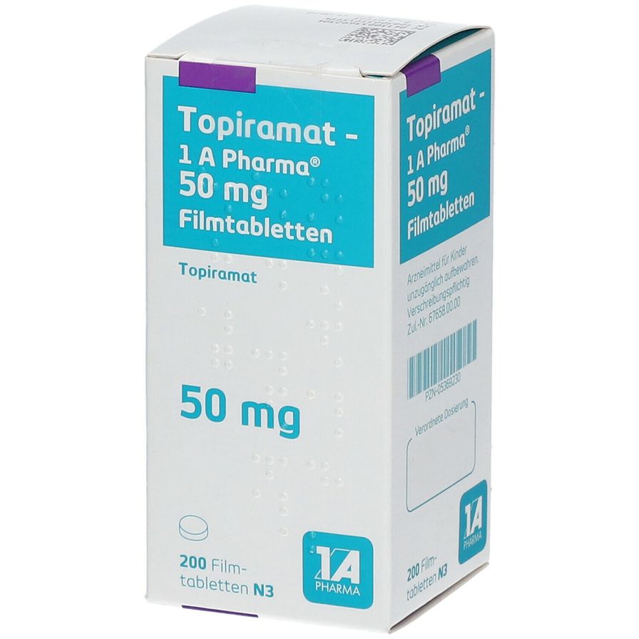 Topiramat 1 A Pharma 50 Mg 200 St Shop Apotheke