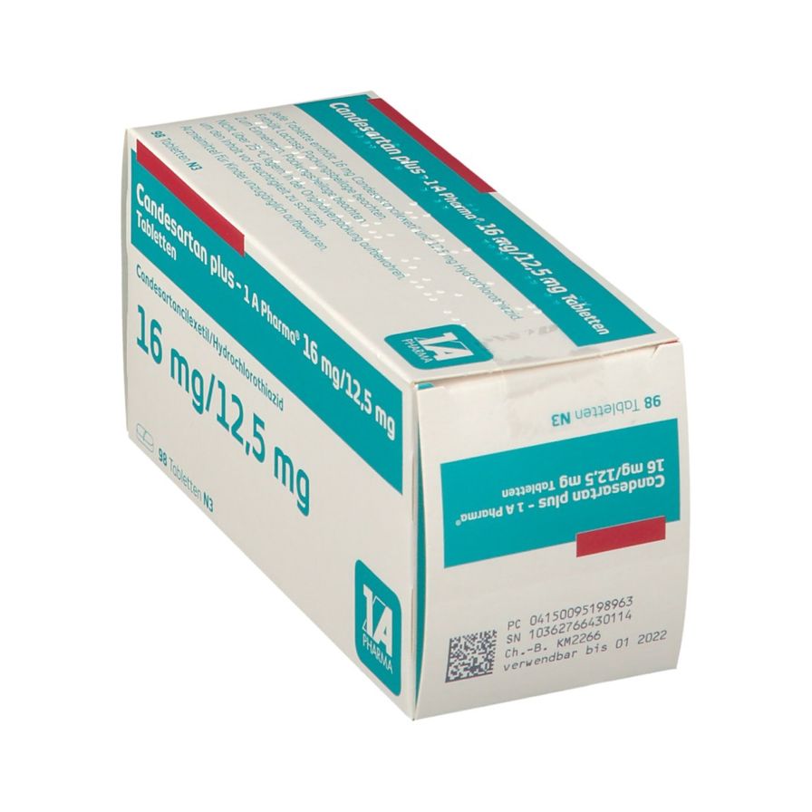 Candesartan Plus 1 A Pharma 16 Mg 12 5 Mg 98 St Shop Apotheke