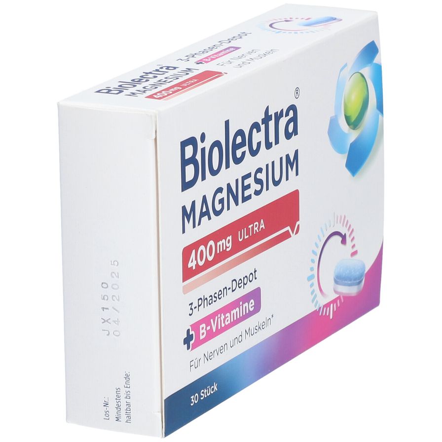 Biolectra Magnesium 400 Ml Ultra 3 Phasen Depot 30 St Shop Apotheke