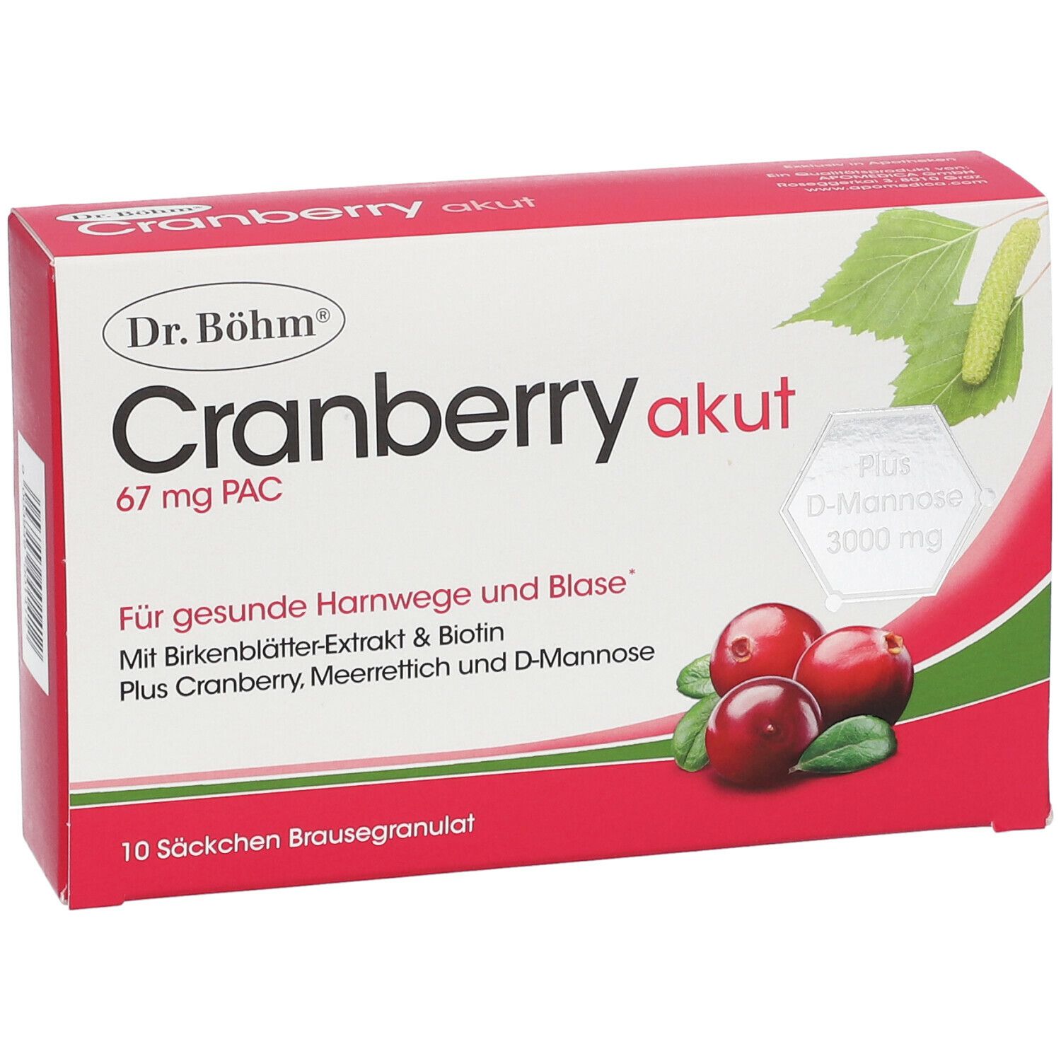 Dr Böhm Cranberry akut 10 St shop apotheke at