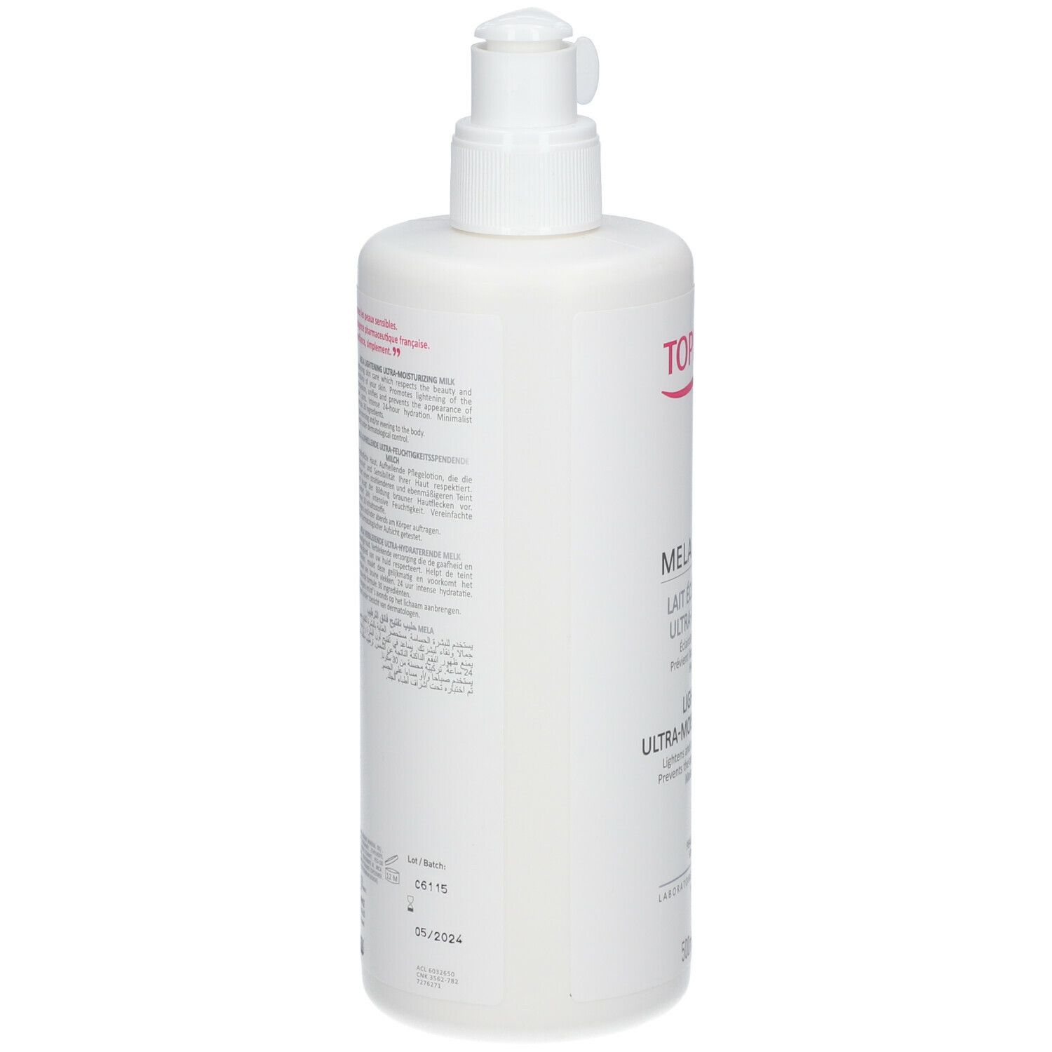 TOPICREM MELA Lait éclaircissant ultra hydratant 500 ml shop apotheke ch