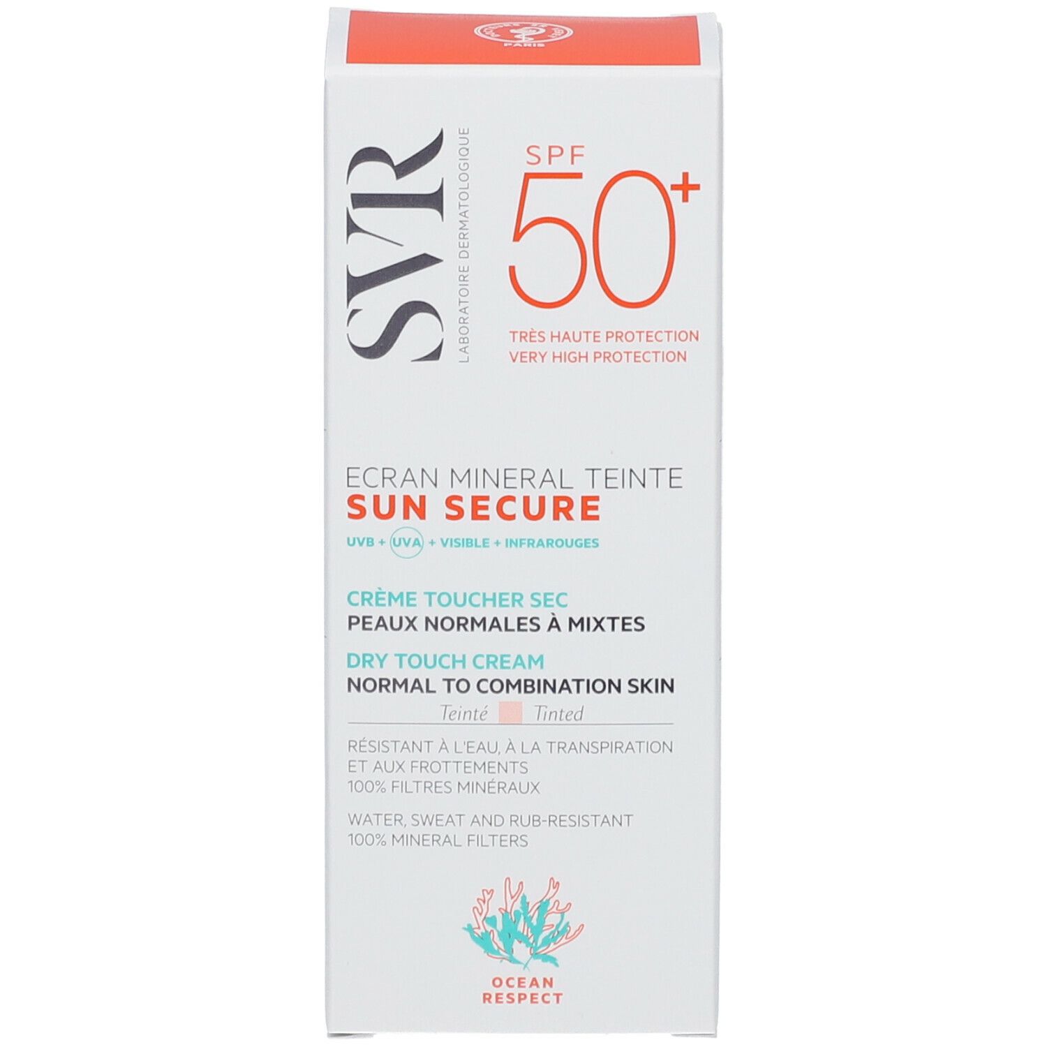 Svr Sun Secure Cran Min Ral Teint Get Nte Creme F R Normale Haut Haut