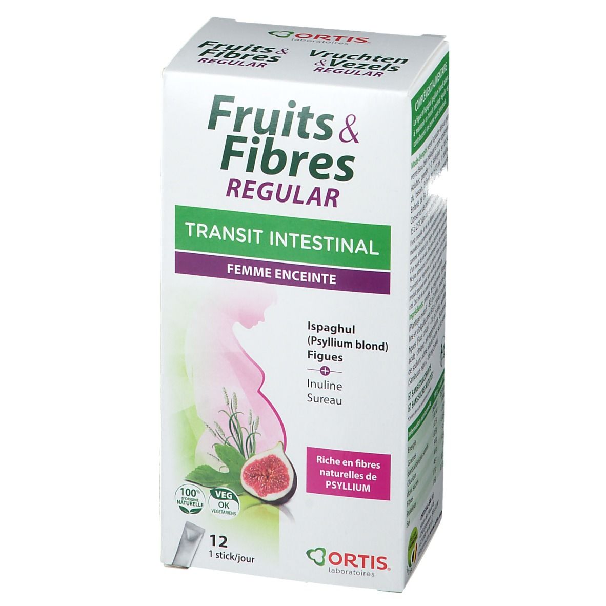 ORTIS Transit Intestinal Fruits Fibres Regular Femme Enceinte 12x10