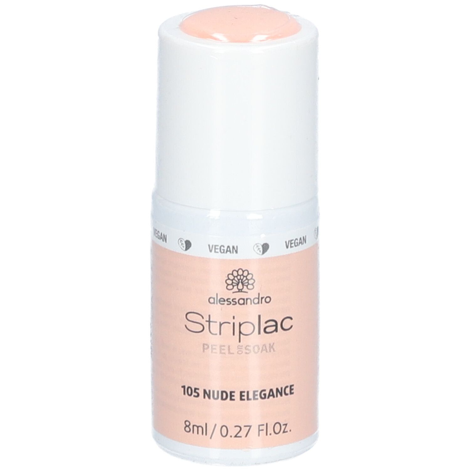 Alessandro International StripLac Peel Or Soak 8 Ml 105 Nude Elegance