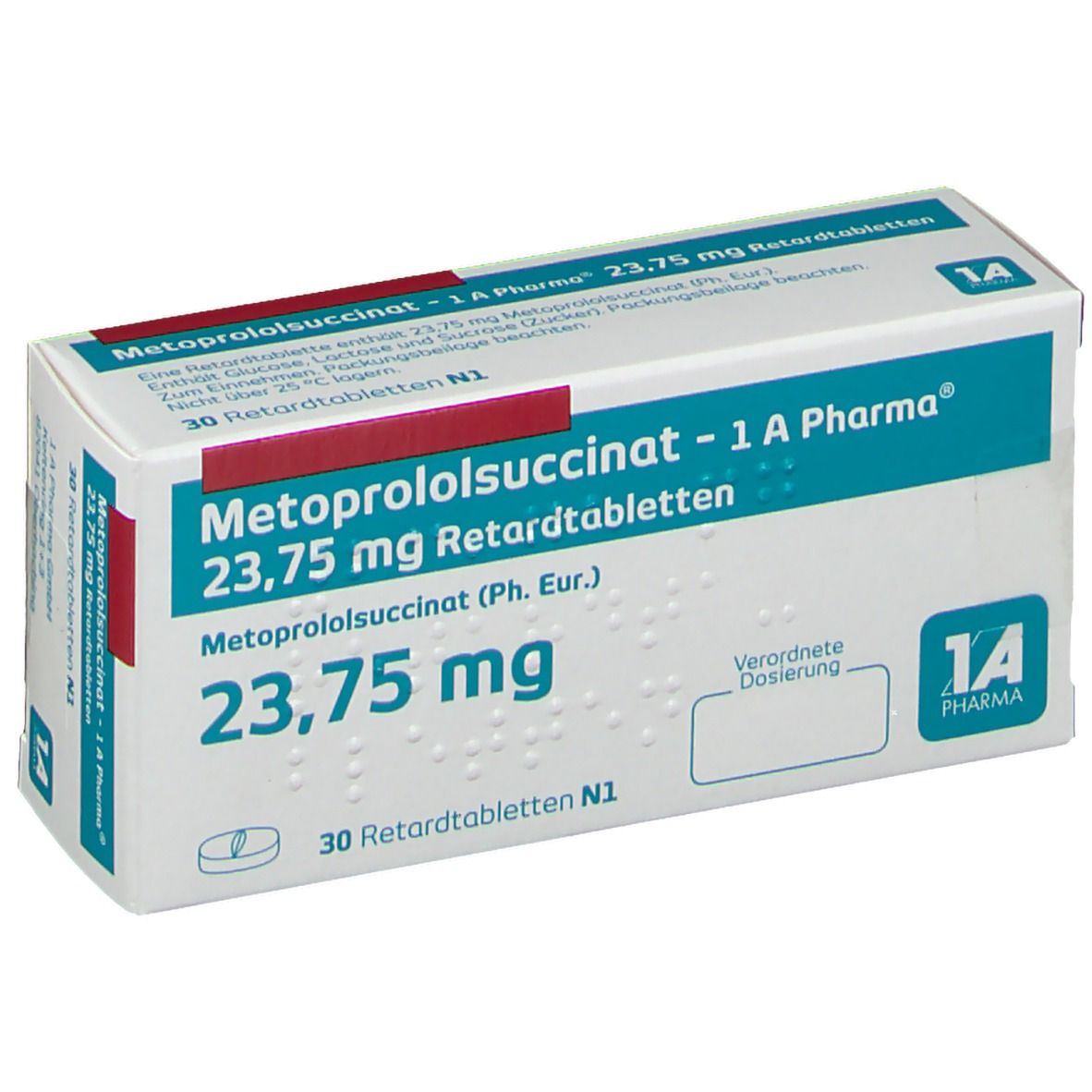 Metoprololsuccinat 1 A Pharma 23 75 Mg 30 St Mit Dem E Rezept Kaufen