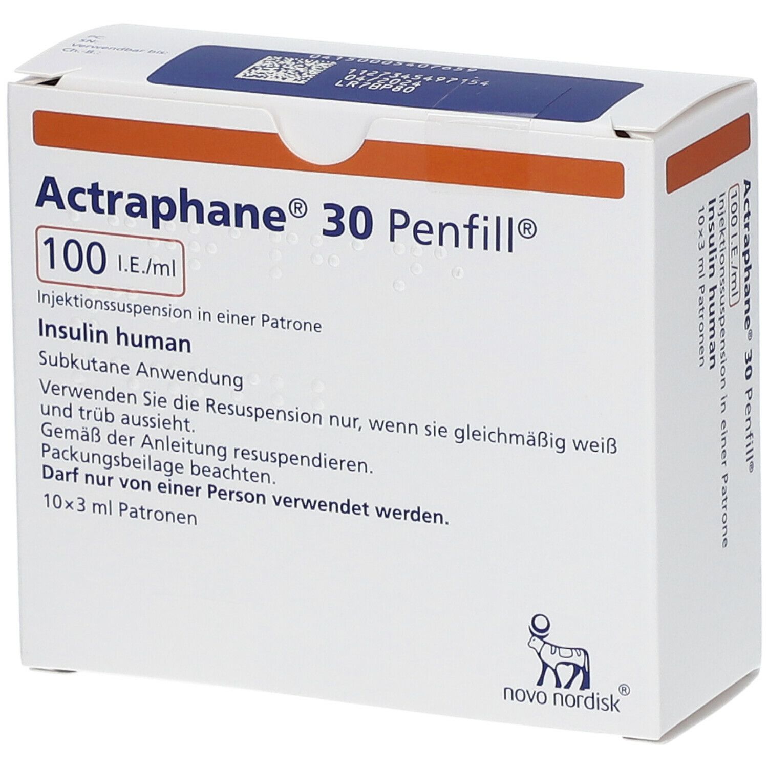 Actraphane Penfill I E Ml X Ml Mit Dem E Rezept Kaufen