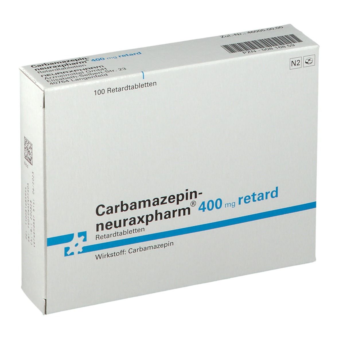 Carbamazepin Neuraxpharm 400 Mg Retard 100 St Mit Dem E Rezept Kaufen