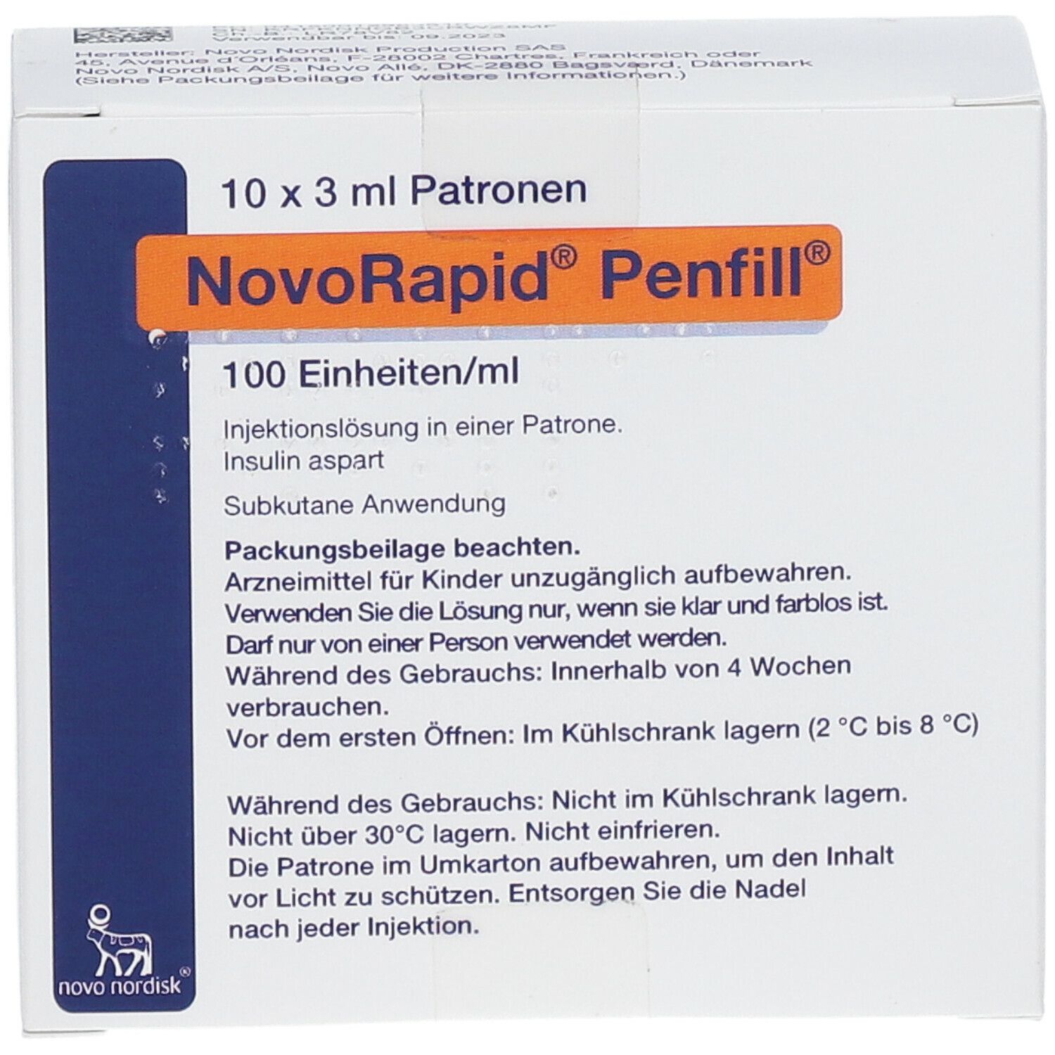 Novorapid Penfill E Ml X Ml Mit Dem E Rezept Kaufen Shop