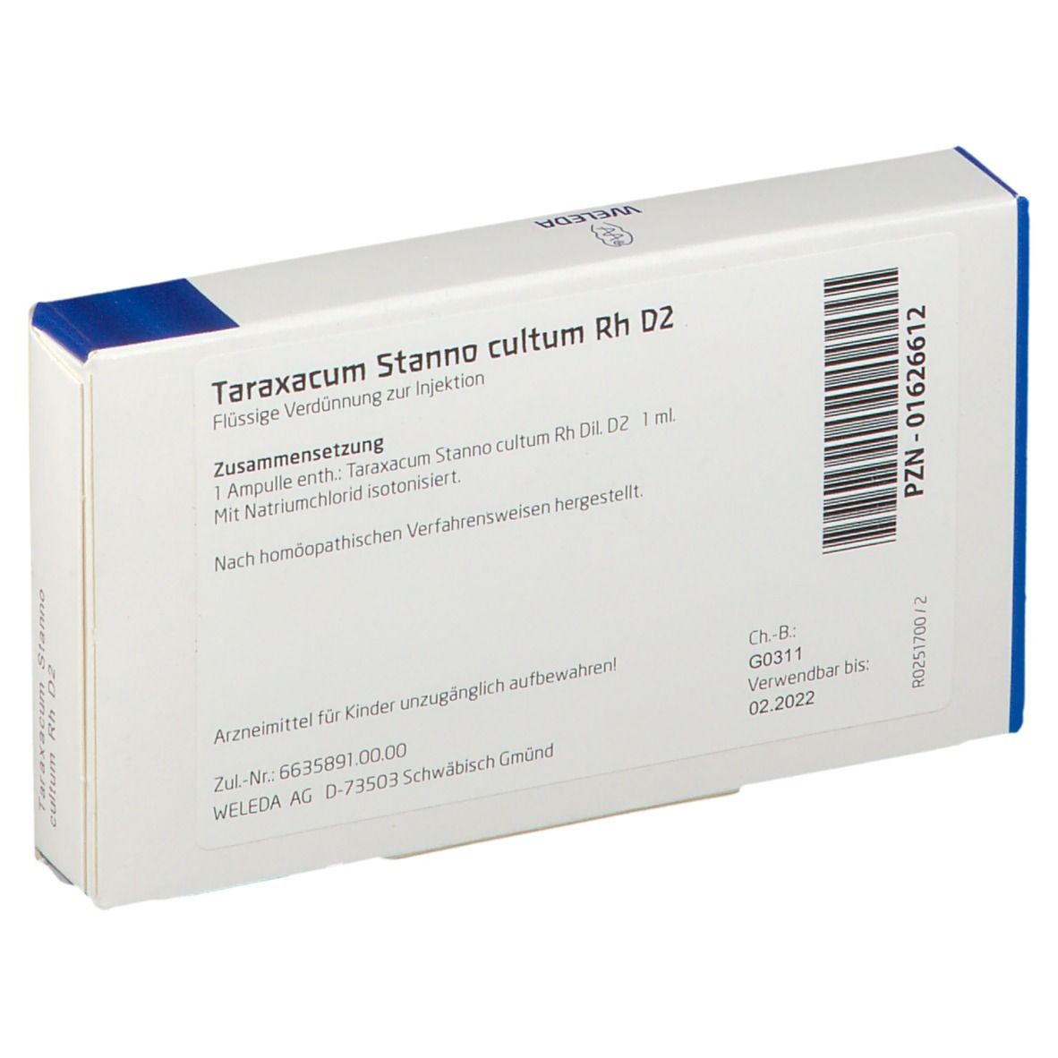 Taraxacum Stanno Cultum Rh D X Ml Shop Apotheke