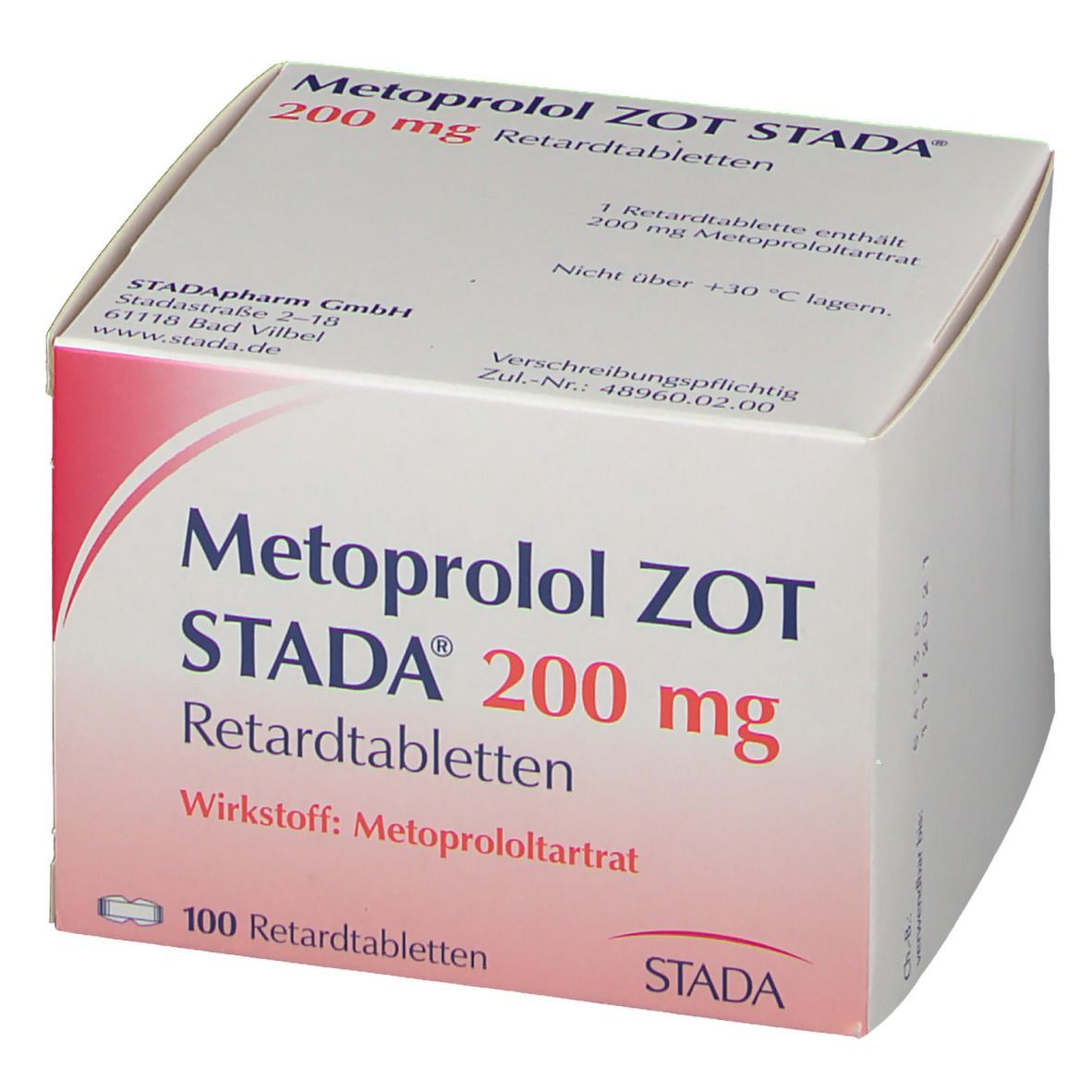 Metoprolol Stada Zot Mg Retard St Mit Dem E Rezept Kaufen