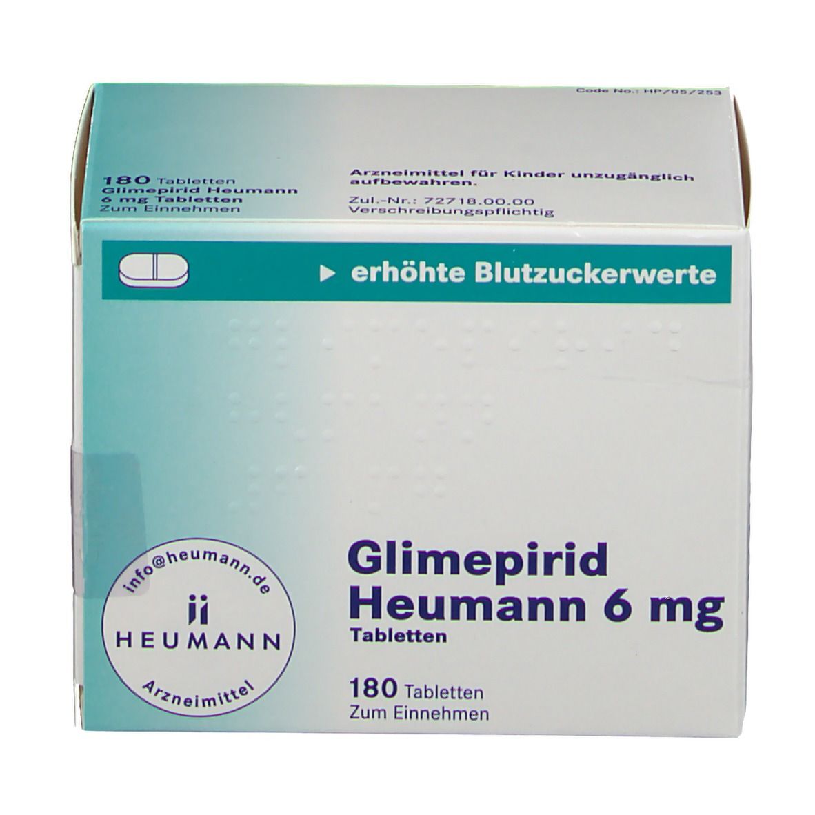 Glimepirid Heumann Mg St Mit Dem E Rezept Kaufen Shop Apotheke