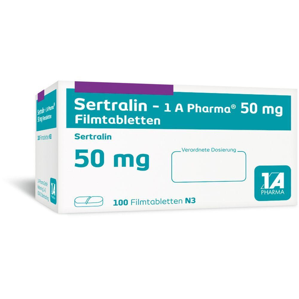 Sertralin 1A Pharma 50Mg 100 St Mit Dem E Rezept Kaufen Shop Apotheke