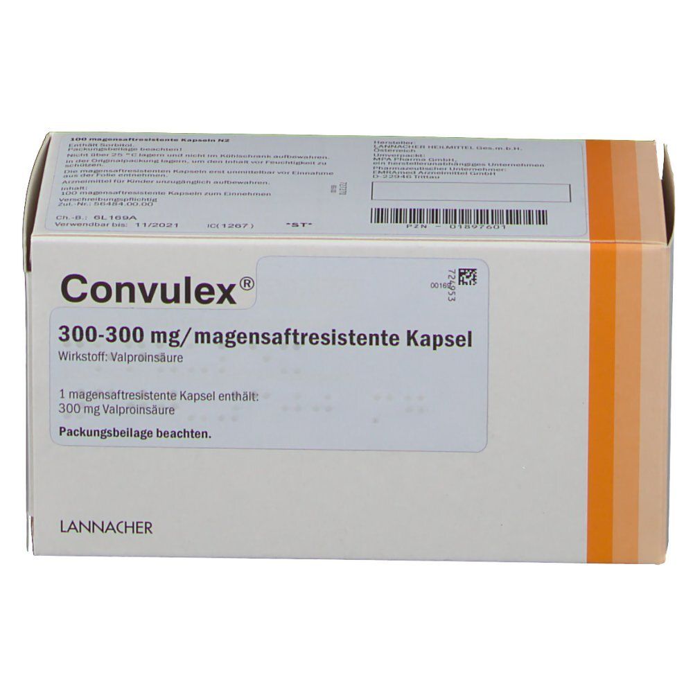 Convulex 300 Mg 100 St Mit Dem E Rezept Kaufen Shop Apotheke